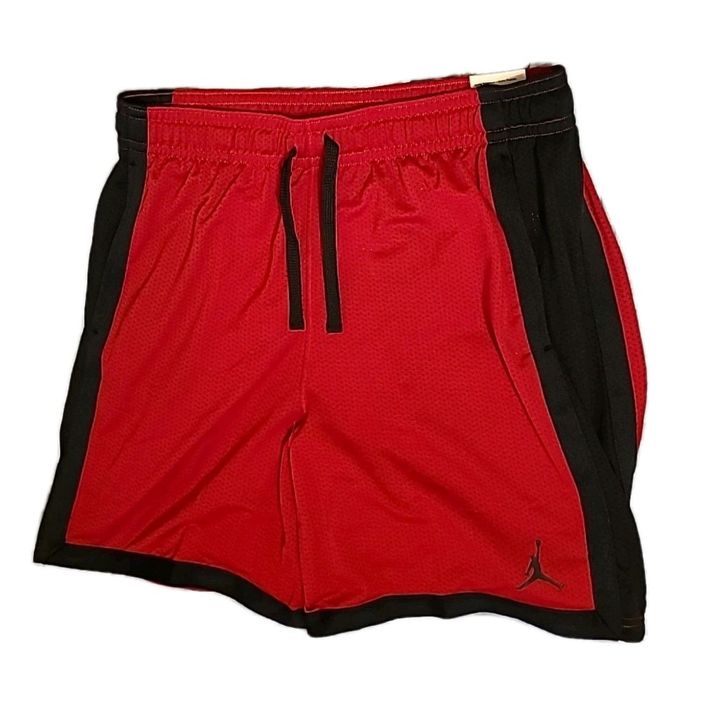 Air Jordan Dri-Fit Mesh Training Shorts Size 2XL XXL Gym Red/Black BRED NWT